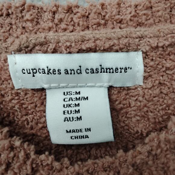 Cupcakes and Cashmere Teddy Jogger Set Size Medium Dusty Rose Long Sleeve - Picture 6 of 9